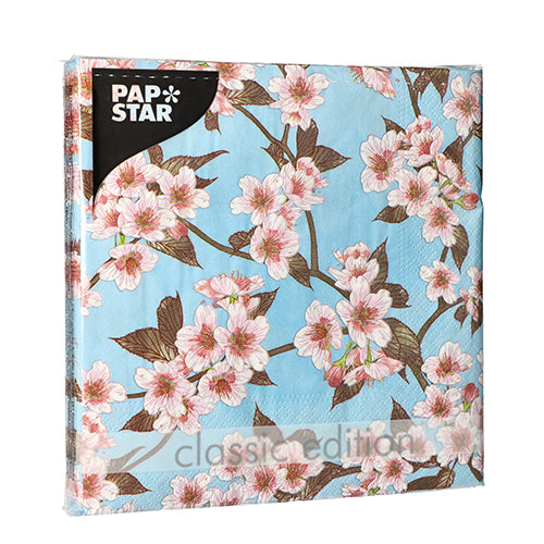 Servietten, 3-lagig 1/4-Falz 33 cm x 33 cm "Cherry Blossoms"