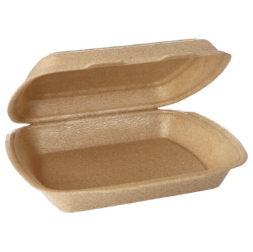 Menüboxen mit Klappdeckel, XPP ungeteilt 7 cm x 20,5 cm x 24 cm beige
