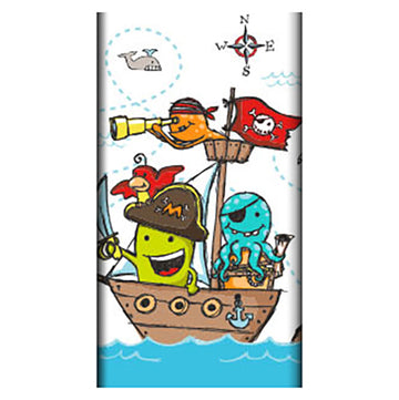 Tischdecke, Papier 120 cm x 180 cm "Pirate Crew"