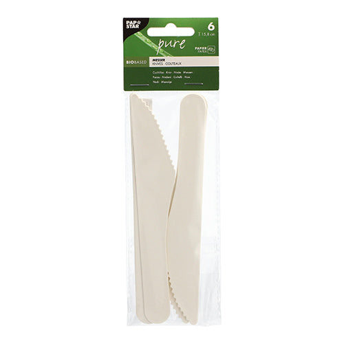 Messer, Papier "pure" 15,8 cm weiss