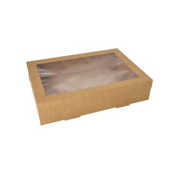 Transport- und Catering-Kartons, Pappe eckig 8 cm x 25,2 cm x 35,9 cm braun