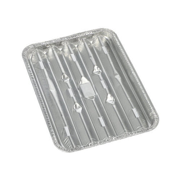 Grillschalen, Alu eckig 1,4 cm x 16,3 cm x 22,7 cm