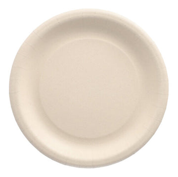 Teller Agrarreste "pure" rund Ø 23 cm weiss