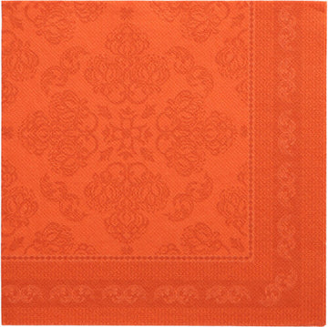 Servietten "ROYAL Collection" 1/4-Falz 40 cm x 40 cm nektarine "Arabesque"