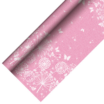 Tischdecke, Papier 3 m x 1,2 m fuchsia "Meadow"