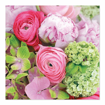 Servietten, 3-lagig 1/4-Falz 33 cm x 33 cm "Pink Dream"