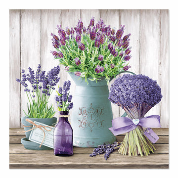 Servietten, 3-lagig 1/4-Falz 33 cm x 33 cm "Lavande"