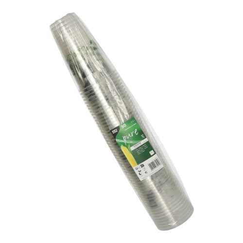 Trinkbecher PLA 0,5 l Ø 9,5 cm · 15,1 cm "Becher aus Mais"