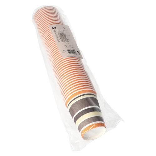 Trinkbecher, Pappe "To Go" 0,2 l Ø 8 cm · 9,2 cm "Coffee Rings"