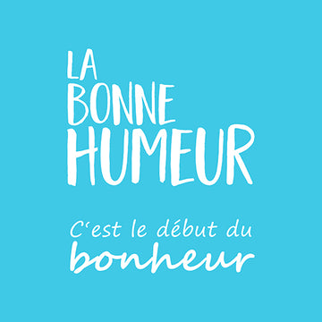 Servietten, 3-lagig 1/4-Falz 33 cm x 33 cm blau "La Bonne Humeur"