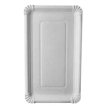 Teller, Pappe "pure" eckig 18 cm x 33 cm weiss