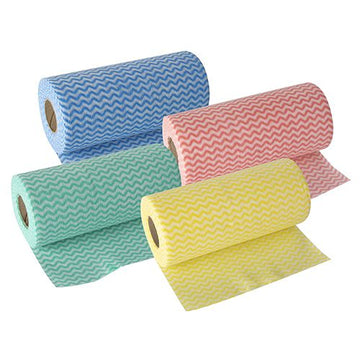 Wischfixtuch 1750 cm x 18 cm farbig sortiert 50 Blatt perforiert