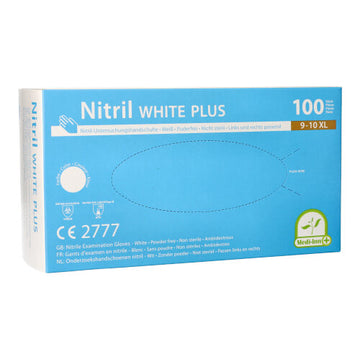 "Medi-Inn" Handschuhe, Nitril puderfrei "White Plus" weiss Größe: XL