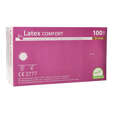 "Medi-Inn PS" Handschuhe, Latex puderfrei "Comfort" weiss - natur Größe: XL