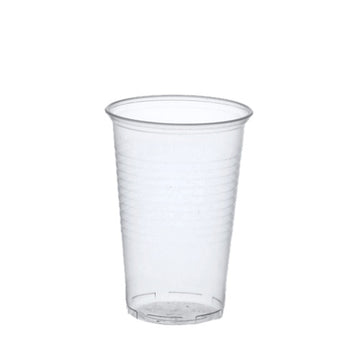 Trinkbecher, PP 0,4 l Ø 9,5 cm · 12,2 cm transparent mit Schaumrand