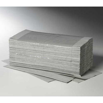 Blatt Handtuchpapier V-Falz 23 cm x 25 cm natur "Plus L" Zick-Zack, 1-lagig (20x250)