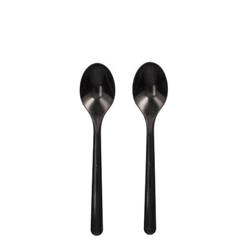 "Circulware" Mehrweg-Kaffeelöffel PP-MF 13 cm schwarz extra stabil
