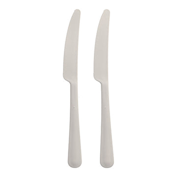 "Circulware" Mehrweg-Messer PP-MF 19,7 cm weiss "Gaia" extra stabil, in Spenderbox
