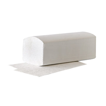Blatt Handtuchpapier V-Falz 23 cm x 25 cm weiss "Eco" 2-lagig (20x160)
