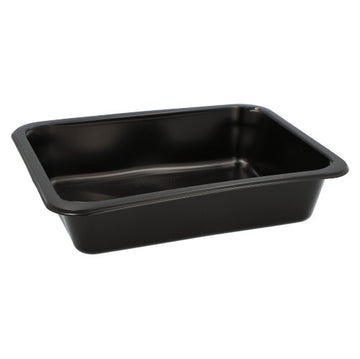 Mehrweg-Menüschalen PP ungeteilt 4,5 cm x 22,7 cm x 17,8 cm schwarz