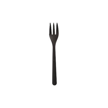 "Circulware" Mehrweg-Snackgabeln PP-MF 13 cm schwarz extra stabil