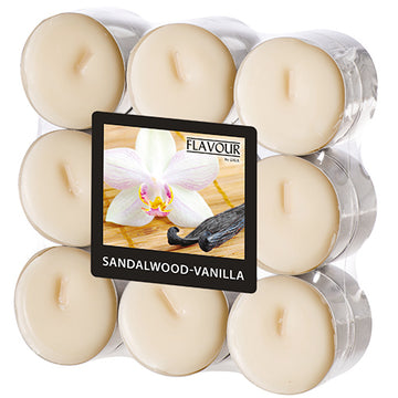 "GALA" Duftlichte Ø 37,5 mm · 16,6 mm elfenbein - Sandalwood-Vanilla