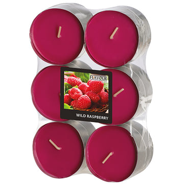 "GALA" Maxi Duftlichte Ø 58 mm · 24 mm weinrot - Wild Raspberry