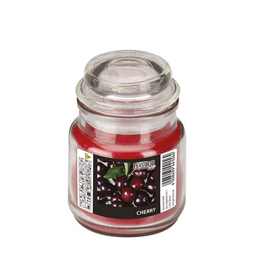 "GALA" Bonbonglas mit Wachsfüllung Ø 60 mm · 85 mm bordeaux - Cherry