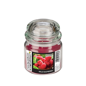 "GALA" Bonbonglas mit Wachsfüllung, MAXI Ø 90 mm · 120 mm weinrot - Wild Raspberry