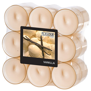 "GALA" Duftlichte Ø 38 mm · 24 mm creme - Vanilla in Polycarbonathülle