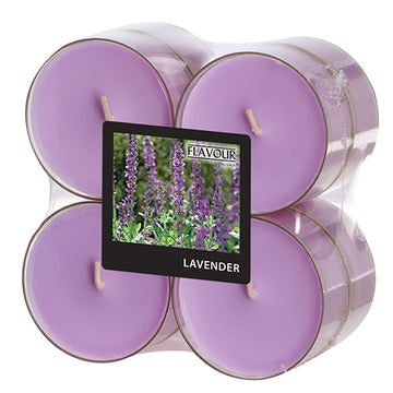 "GALA" Maxi Duftlichte Ø 59 mm · 24 mm violett - Lavender in Polycarbonathülle