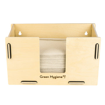 "Green Hygiene" Spender für Handtuchpapier "KÜCHENSTUBE" 16,5 cm x 28,5 cm x 15 cm natur