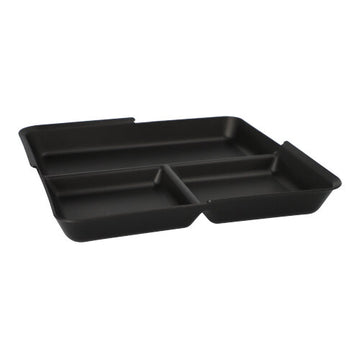 "Circulware" Mehrweg-Schalen Mix & Match eckig 2,9 cm x 23,4 cm x 23,4 cm schwarz