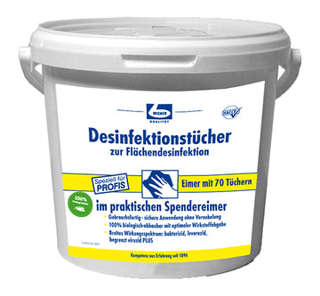 "Dr. Becher" Desinfektionstücher 29 cm x 30 cm weiss zur Flächendesinfektion