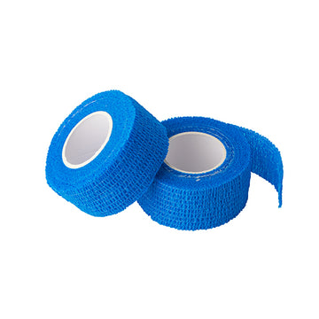 Rollen Pflaster / Bandagen selbsthaftend 5 m x 2,5 cm blau