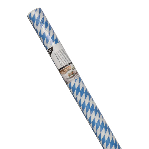 Papiertischtuch mit Damastprägung 10 m x 1 m "Bayrisch Blau"