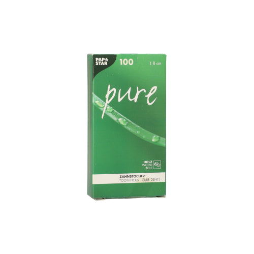 Zahnstocher, Holz "pure" rund 8 cm