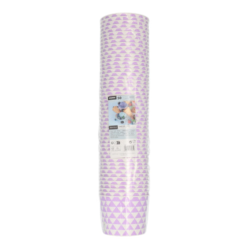 Eisbecher, Pappe 500 ml Ø 11 cm · 8,3 cm lila "Triangle"