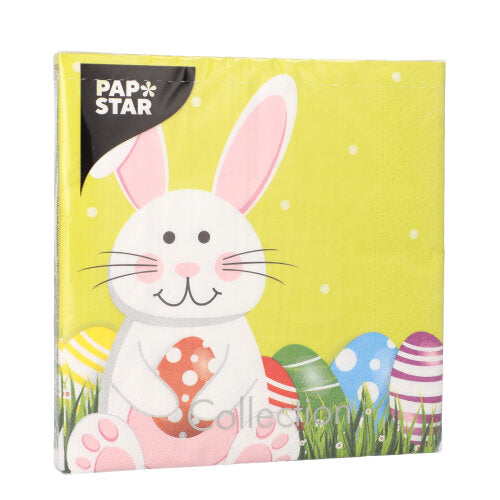 Servietten, 3-lagig 1/4-Falz 33 cm x 33 cm "Easter Bunny"