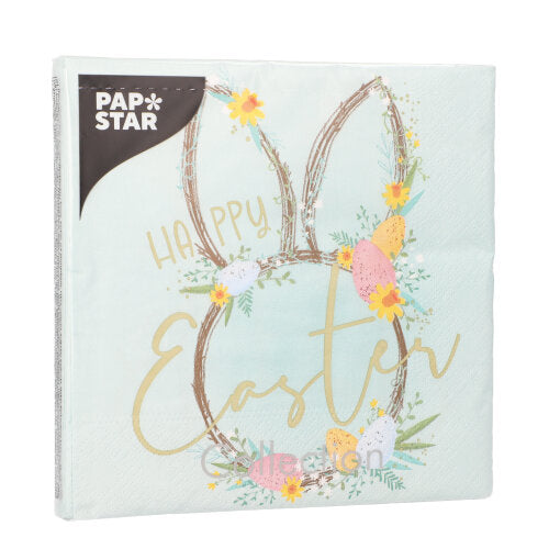 Servietten, 3-lagig 1/4-Falz 33 cm x 33 cm "Easter Accents"