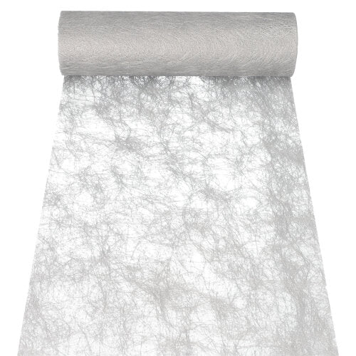 Dekoband "Sizoflor" 25 m x 30 cm silber