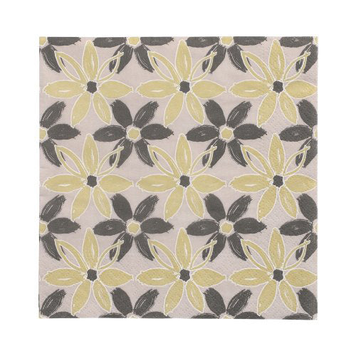 Servietten, 3-lagig 1/4-Falz 33 cm x 33 cm "Dark Flowers"