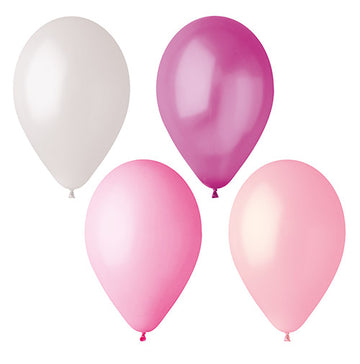 Luftballons Ø 25 cm farbig sortiert "Pink-Mix"