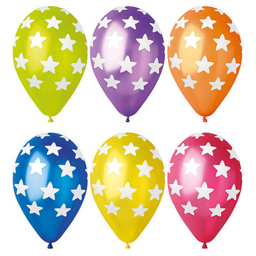 Luftballons Ø 29 cm farbig sortiert "Stars"
