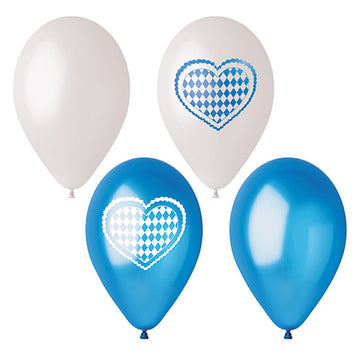 Luftballons Ø 25 cm farbig sortiert "Bayrisch Blau"