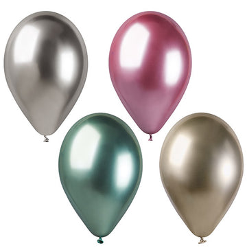 Luftballons Ø 33 cm farbig sortiert "Shiny" large