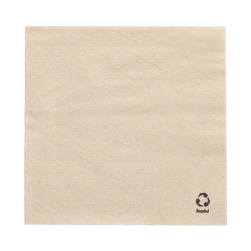 Servietten, 1-lagig 1/4-Falz 33 cm x 33 cm natur aus recyceltem Papier