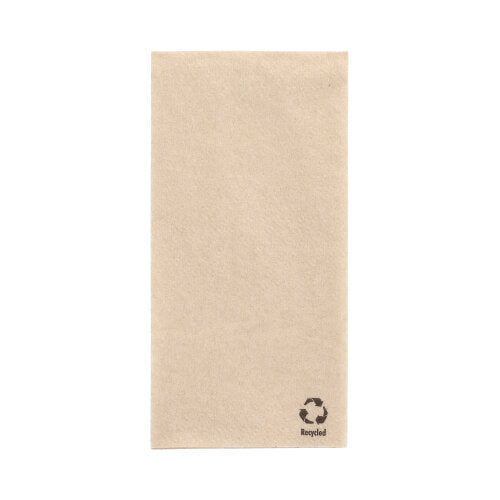 Servietten, 1-lagig 1/8-Falz 33 cm x 33 cm natur aus recyceltem Papier