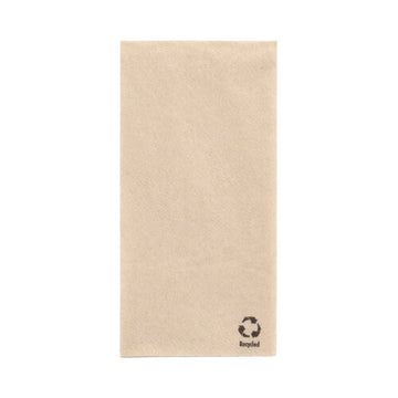 Servietten, 1-lagig 1/8-Falz 33 cm x 33 cm natur aus recyceltem Papier