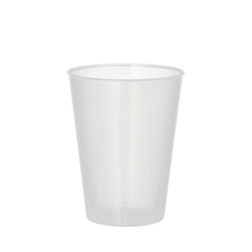 Mehrweg-Trinkbecher PP 0,2 l Ø 7,5 cm · 9,6 cm transluzent extra stabil